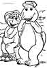 Barney coloring pages