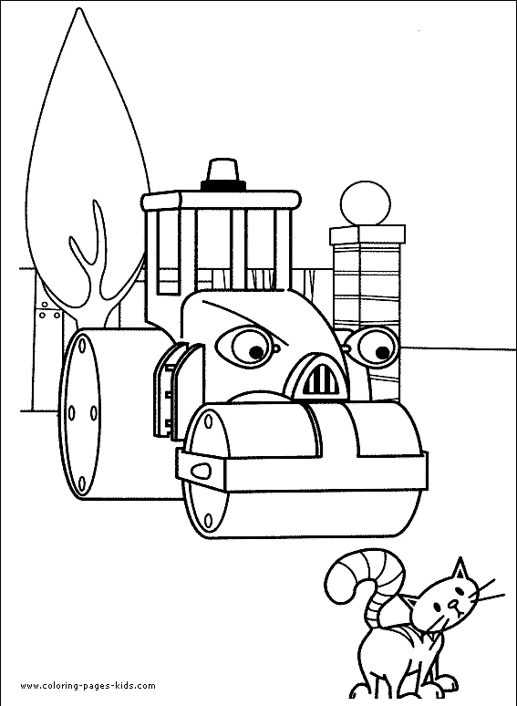 Bob the Builder color page cartoon characters coloring pages