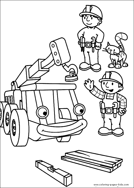 Bob the Builder Coloring page for kids