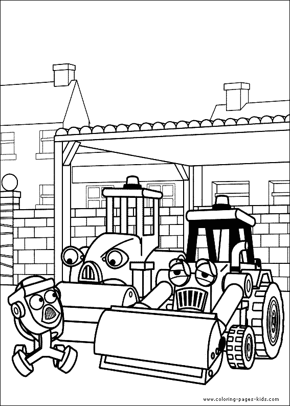Bob the Builder color page, cartoon characters coloring pages, color plate, coloring sheet,printable coloring picture