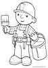 Bob the Builder color page, cartoon coloring pages picture print