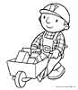 Bob the Builder color page, cartoon coloring pages picture print