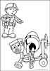 Bob the Builder color page, cartoon coloring pages picture print