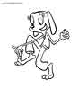 Brandy Mr. Whiskers color page, cartoon coloring pages picture print