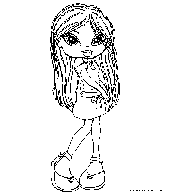 Bratz color page cartoon characters coloring pages, color plate, coloring sheet,printable coloring picture