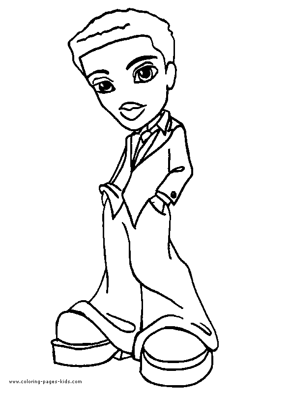 Bratz color page cartoon characters coloring pages, color plate, coloring sheet,printable coloring picture