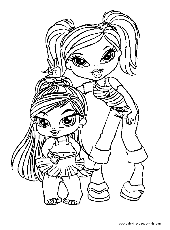 Bratz color page cartoon characters coloring pages, color plate, coloring sheet,printable coloring picture