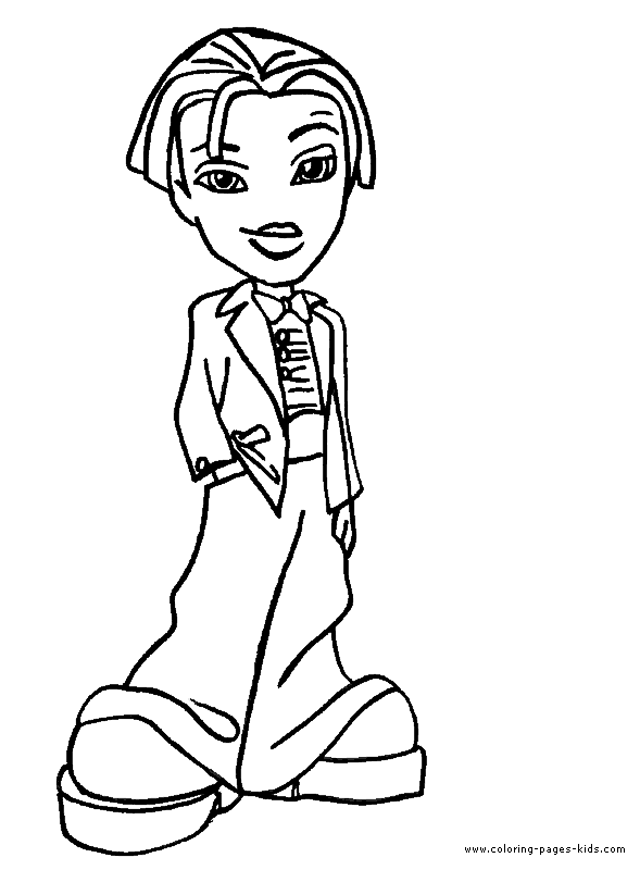 Bratz color page cartoon characters coloring pages, color plate, coloring sheet,printable coloring picture