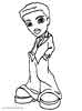 Bratz color page, cartoon coloring pages picture print