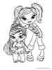 Bratz color page, cartoon coloring pages picture print