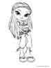 Bratz color page, cartoon coloring pages picture print