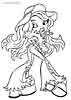 Bratz color page, cartoon coloring pages picture print