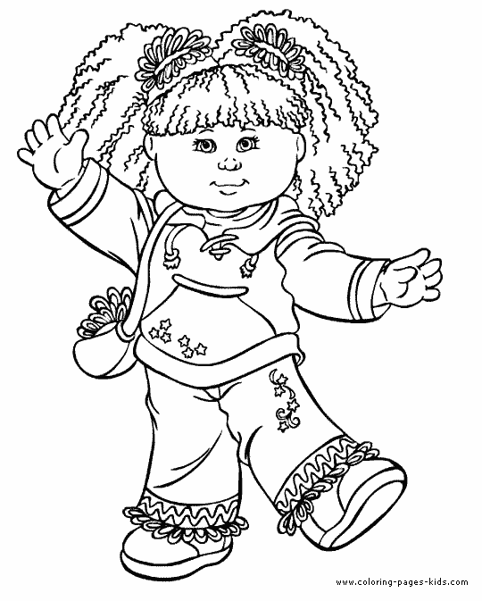 cabbage patch kid free coloring pages - photo #3