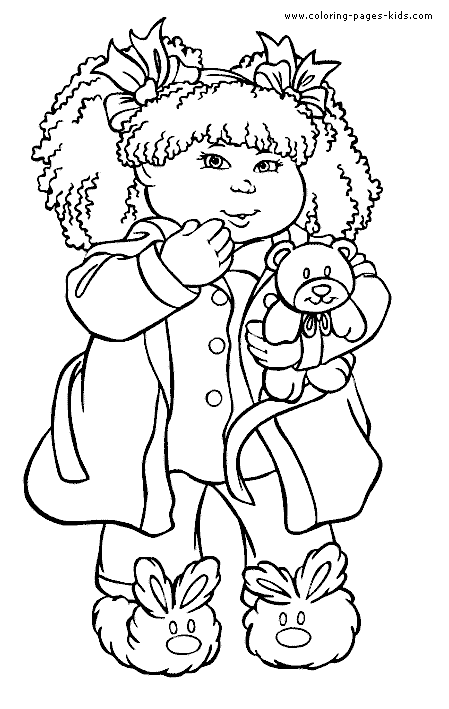 cabbage patch kids free coloring pages - photo #10