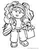 Cabbage Patch Kids color page, cartoon coloring pages picture print