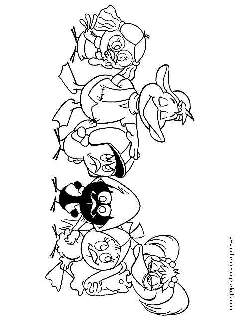 Calimero color page cartoon characters coloring pages
