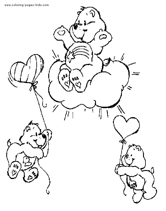 Care Bear coloring sheet 