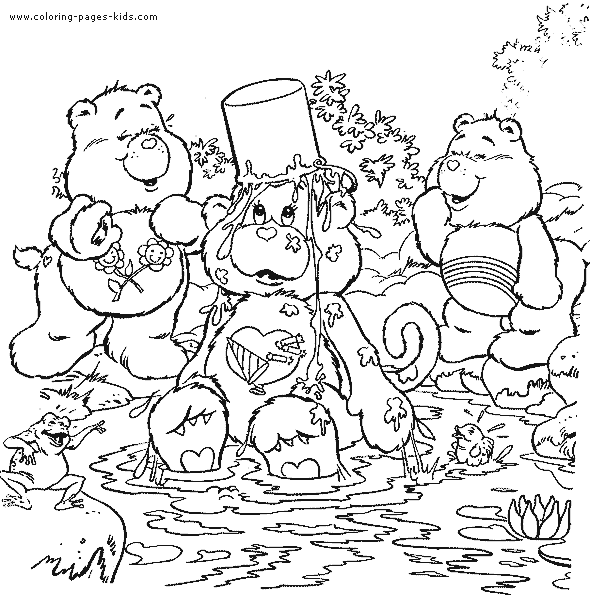 Care Bears coloring page for kids