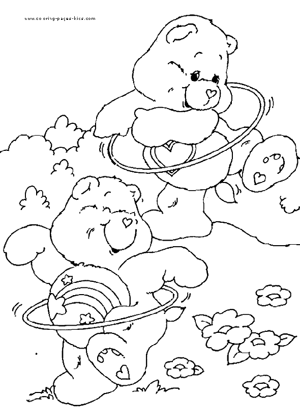 Care Bears free coloring sheet