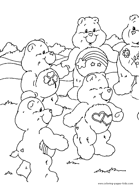 Care Bear color page, care bears, cartoon characters coloring pages, color plate, coloring sheet,printable coloring picture