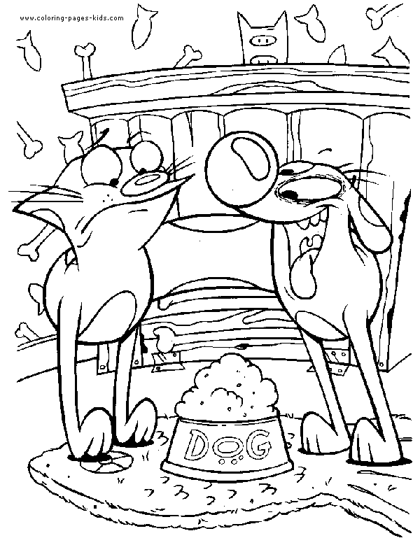 CatDog color page cartoon characters coloring pages, color plate, coloring sheet,printable coloring picture