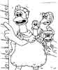 Chicken Run color page, cartoon coloring pages picture print