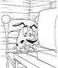 Courage the Cowardly Dog color page, cartoon coloring pages picture print