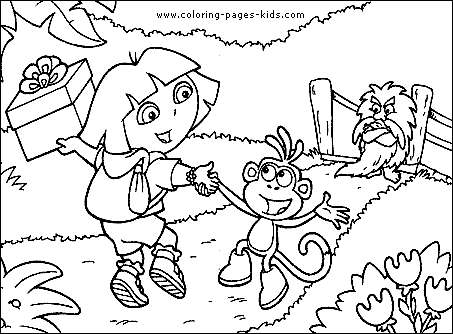 Dora  Explorer Coloring on Dora The Explorer Coloring Pages And Sheets Can Be Found In The Dora