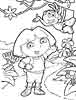 Dora the Explorer color page, cartoon coloring pages picture print