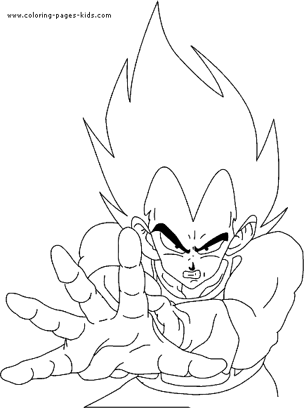 Dragon Ball Z color page, cartoon characters coloring pages, color plate, coloring sheet,printable coloring picture