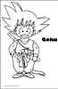 Dragon Ball Z color page, cartoon coloring pages picture print