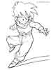 Dragon Ball Z color page, cartoon coloring pages picture print