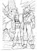 Dragon Ball Z color page, cartoon coloring pages picture print