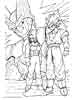 Dragon Ball Z cartoon coloring page