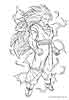 Dragon Ball Z color page, cartoon coloring pages picture print