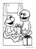 Elmo color page, cartoon coloring pages picture print