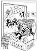 Felix the Cat color page, cartoon coloring pages picture print