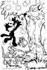 Felix the Cat color page, cartoon coloring pages picture print