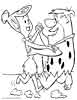 Flintstones color page, cartoon coloring pages picture print