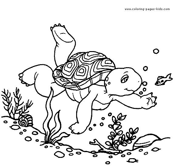 Franklin color page, cartoon characters coloring pages, color plate, coloring sheet,printable coloring picture