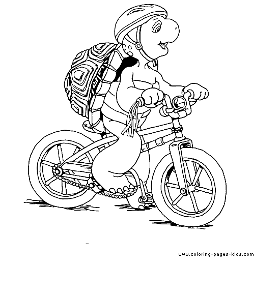 Franklin color page cartoon characters coloring pages