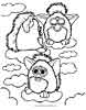 Furbies, color page, cartoon coloring pages picture print