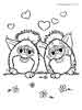 Furbies, color page, cartoon coloring pages picture print