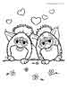 Furbies, color page, cartoon coloring pages picture print