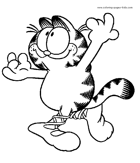garfield free coloring pages - photo #13