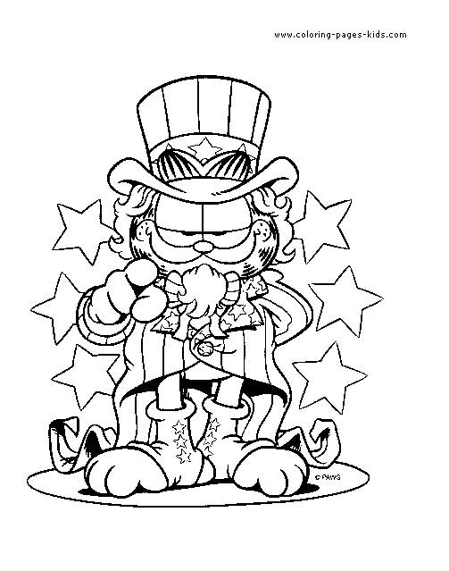 garfield thanksgiving coloring pages - photo #12