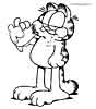 Garfield color page, cartoon coloring pages picture print