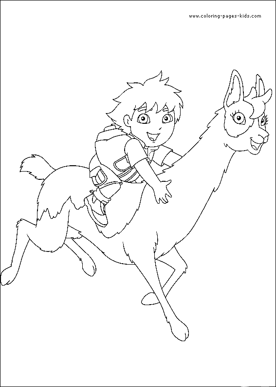 and diego coloring pages 1
