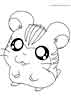 Hamtaro color page, cartoon coloring pages picture print