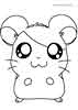 Hamtaro color page, cartoon coloring pages picture print